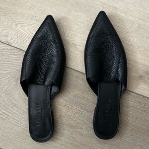 Everlane The Boss Women's Black Leather Mules - Size 7.5
